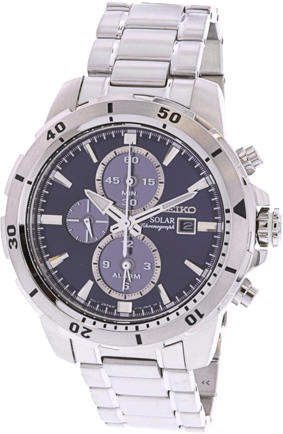 日本名表 seiko 精工 solar ssc555p1 mens chronograph solid case